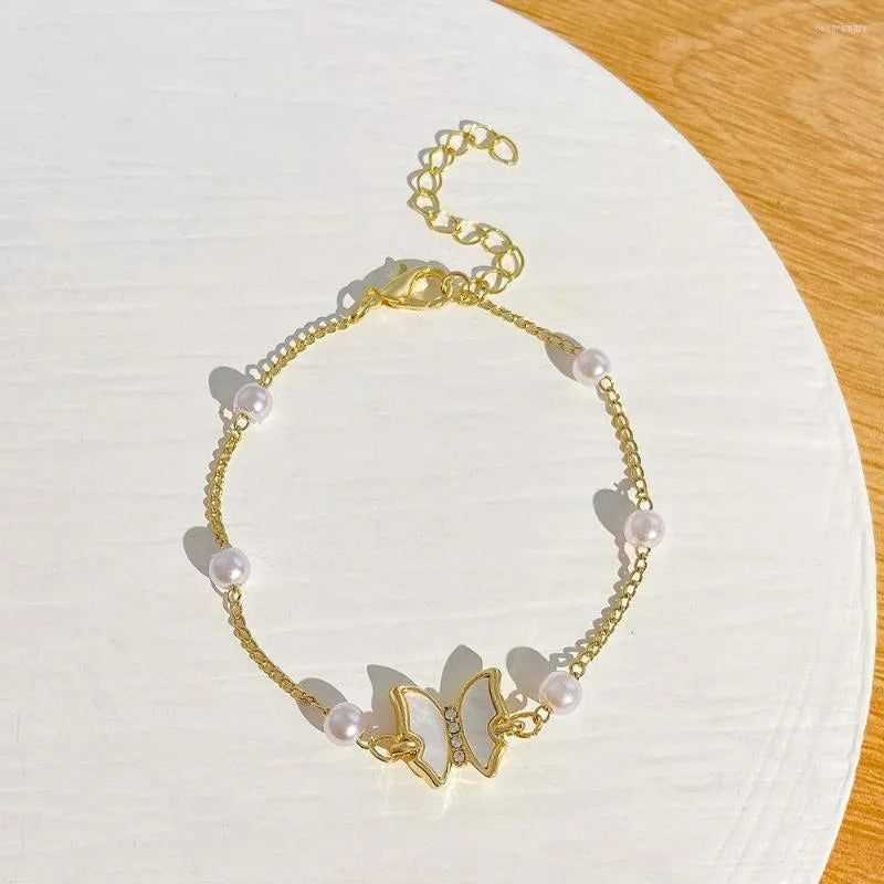 pearl  butterfly Bracelets