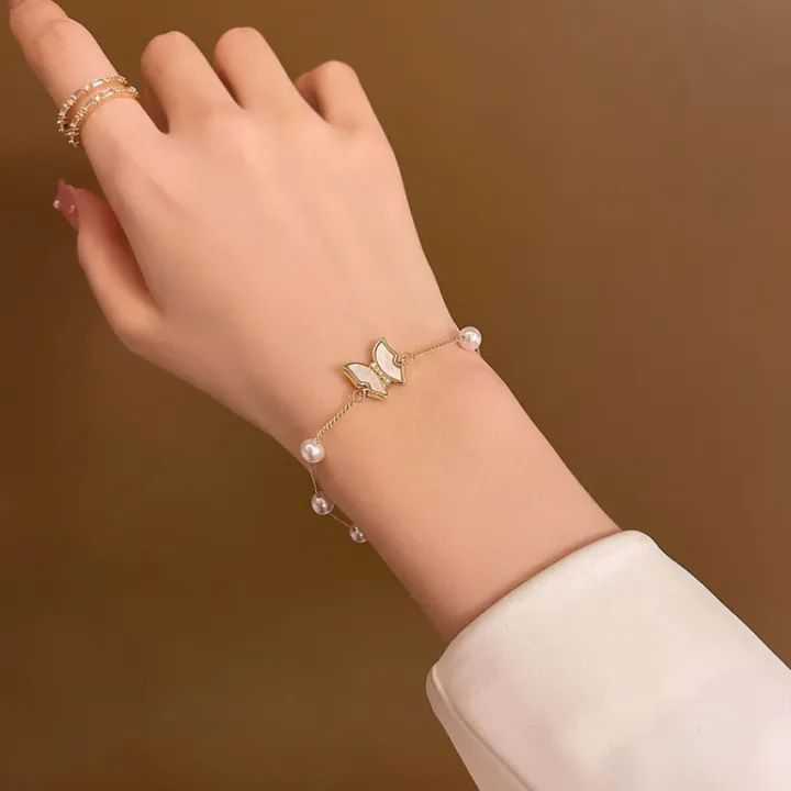 pearl  butterfly Bracelets